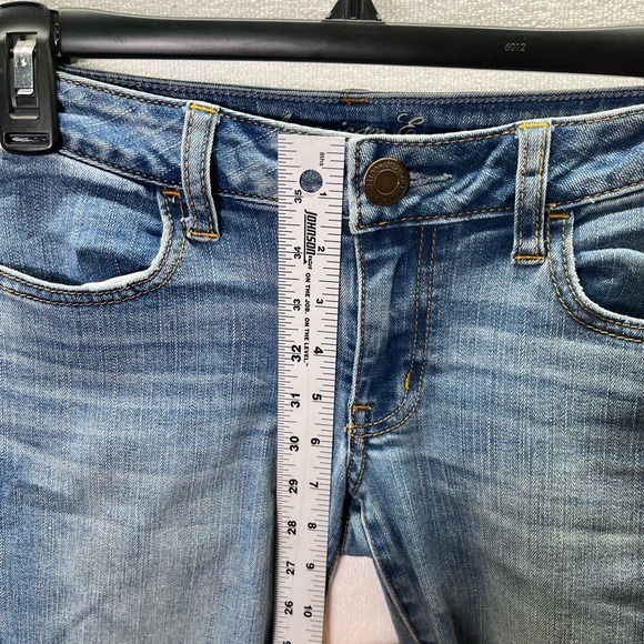 American Eagle Super Stretch Jegging Jeans Womens 6 Blue Denim Comfy 2497 - Picture 5 of 10